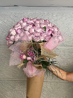 51 ithal lila Gl Buketi